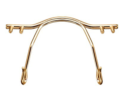 Bild von Titan-Ersatzbrücke für Bohrbrillen, gold glänzend, Größe 32 mm, 1 Stück