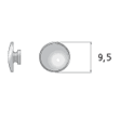 Bild von PVC-Mono-Pads, 9,5 mm, 20 Stück