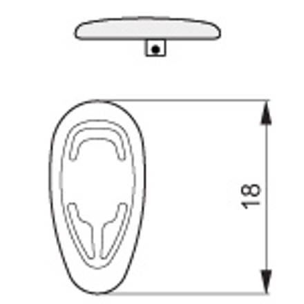 Picture of Silikon-Pads, symmetrisch, 18 mm, schraubbar, 20 Stück