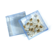 Bild von Ersatzschlaufen für Brillenketten, transparent/gold, 10 Stück