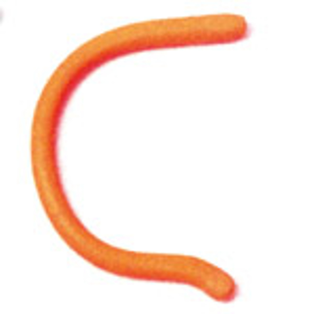 Bild von Sportflex-Bügelenden für Kinder, Loch-Ø 1,3 mm, Länge 75 mm, orange, 2 Stück