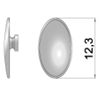 Bild von Silikon-Mono-Pads, oval, 12,3 mm, 20 Stück