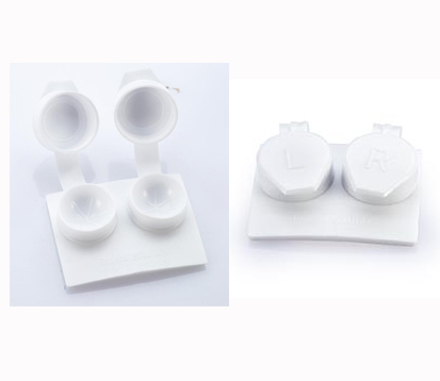 Picture of Kontaktlinsenbehälter, mit R/L-Kennzeichnung, weiß, 12 Stück