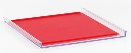 Bild von Lab-Modular-System-Tablett mit roter Silikonauflage, 1 Stück