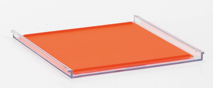 Bild von Lab-Modular-System-Tablett mit orangefarbener Silikonauflage, 1 Stück