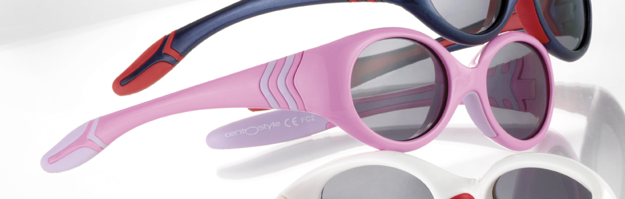 Bild von Baby-Sonnenbrille, 12 Monate, Gr. 39-15, pink/violett, verglasbar, 1 Stück