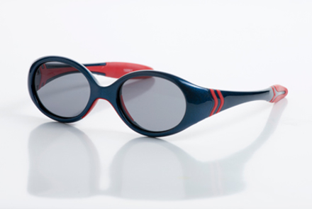Picture of Kinder-Sonnenbrille, 3-4 Jahre, Gr. 42-15, blau/rot, verglasbar, 1 Stück