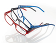 Bild von Kunststoff-Lesebrille "EASY", rot, Gr. 52-18, inkl. Etui, +1.00 dptr., 1 Stück