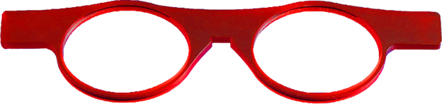 Bild von Brillenvorhalter LORGNETTE rot, 1 Stück