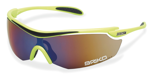 Bild von BRIKO Sportbrille "GADRET", gelb, Gläser verspiegelt (Kat. 3), 1 Stück