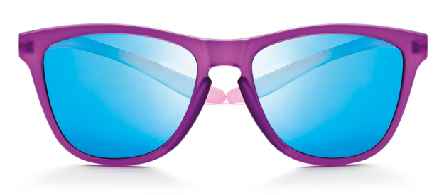 Bild von koala Sonnenbrille, violett matt/pink, polarisierende Gläser grau, blau versp.