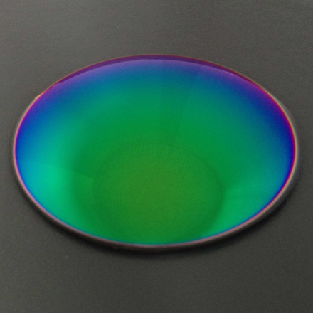 Bild von Polycarbonat Sonnenschutzgläser, grün verspiegelt, Kurve 6, Ø 76 mm,