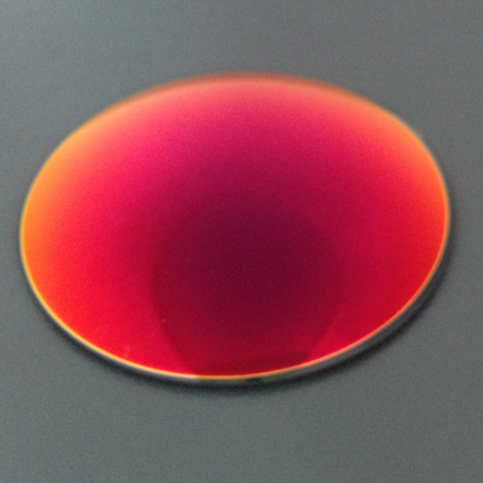 Bild von Polycarbonat Sonnenschutzgläser, rot verspiegelt, Kurve 6, Ø 76 mm,