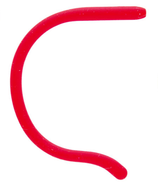 Bild von Sportflex-Bügelenden für Kinder, Loch-Ø 1,3 mm, Länge 75 mm, rot, 2 Stück