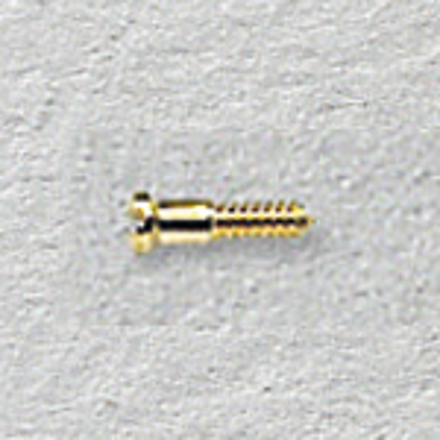 Bild von Padschrauben, Neusilber, vergoldet, M 1,0, L 4,10 mm, Kopf-Ø 1,40 mm, 40 Stück