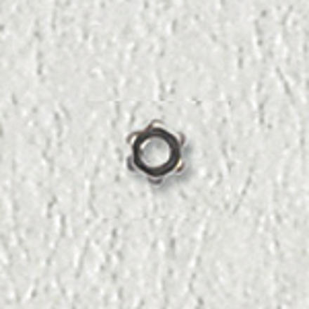 Bild von Sternmuttern, Neusilber, M 1,2, Außen-Ø 2,60 mm, Höhe 1,00 mm, 40 Stück