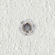 Bild von Sternhutmuttern, offen, Neusilber, M 1,4, Außen-Ø 2,50 mm, Höhe 2,0 mm, 20 Stück