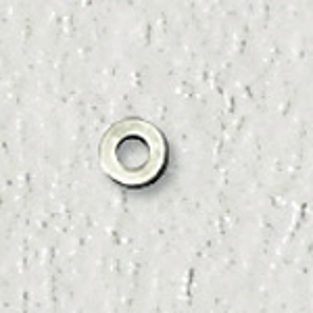 Bild von Unterlegscheiben aus Metall, Loch-Ø 1,25mm, Höhe 0,3 mm, Außen-Ø 2,5 mm