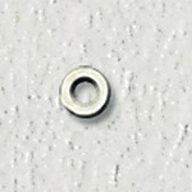 Bild von Unterlegscheiben aus Metall, Loch-Ø 1,45mm, Höhe 0,3 mm, Außen-Ø 3,0 mm