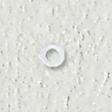 Bild von Unterlegscheiben aus Kunststoff, Loch-Ø 1,50 mm, Höhe 0,4 mm, Außen-Ø 2,60 mm
