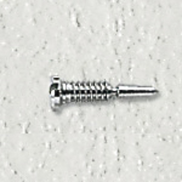 Bild von Federscharnierschrauben, Stahl, M 1,2, L 6,0/3,1 mm, Kopf-Ø 2,0 mm, 40 Stk.