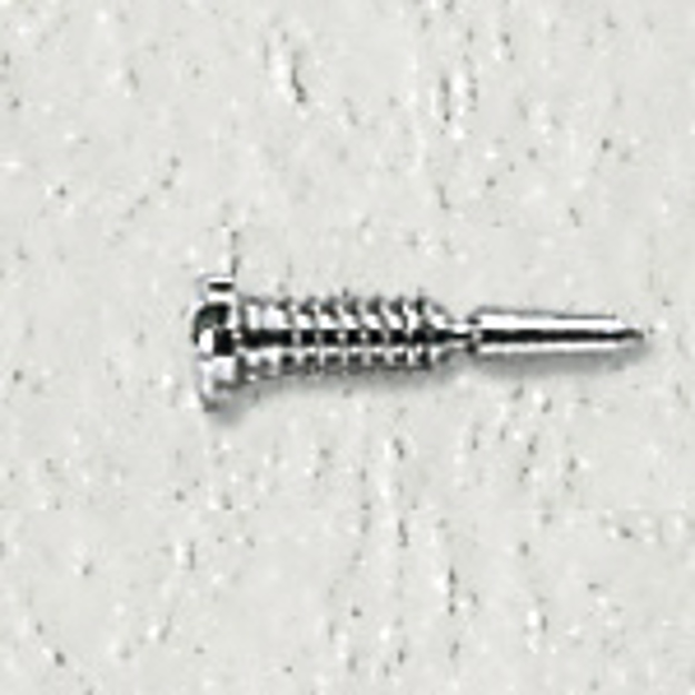 Bild von Federscharnierschrauben, Stahl, M 1,4, Länge 6,5/3,5 mm, Kopf-Ø 2,0 mm, 40 Stk.