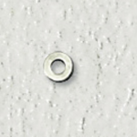 Bild von Unterlegscheiben aus Metall, Loch-Ø 1,25mm, Höhe 0,3 mm Außen-Ø 2,5 mm