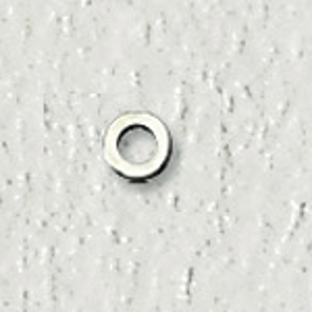Bild von Unterlegscheiben aus Metall, Loch-Ø 1,45mm, Höhe 0,3 mm, Außen-Ø 2,50 mm