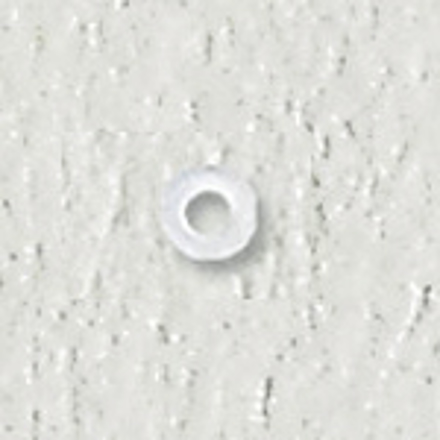 Bild von Unterlegscheiben aus Kunststoff, Loch-Ø 1,25 mm, Höhe 0,4 mm, Außen-Ø 2,5 mm