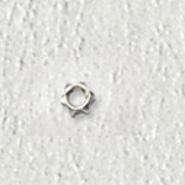 Bild von Sternmuttern, Neusilber, M 1,6, Außen-Ø 2,50 mm, Höhe 1,20 mm, 20 Stück