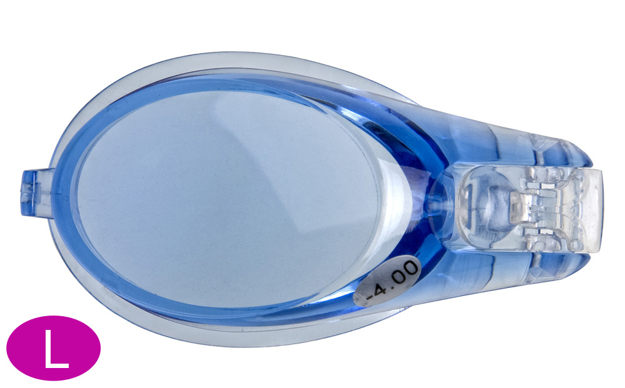 Bild von Korrektionsglas, blau, für Bausatz "Swimmi II" Erwachsene, 1 Stück