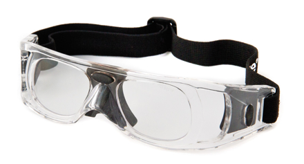 Picture of Sportschutzbrille mit Silikoneinlagen in schwarz, Größe 50-20, 1 Stück