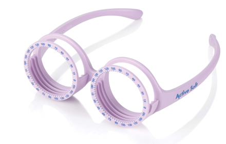 Bild von Kinder-Messbrille "Active Soft", ohne Metallteile, violett, Gr. 34-15, 1 Stück