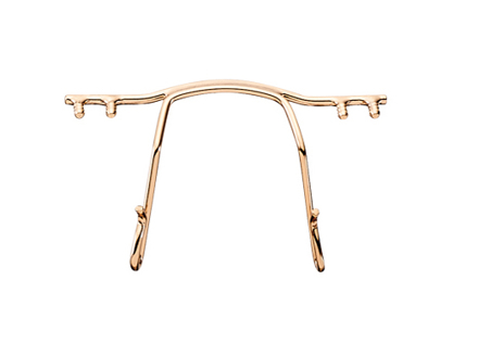 Bild von Titan-Ersatzbrücke für Bohrbrillen, gold matt, Größe 30 mm, 1 Stück