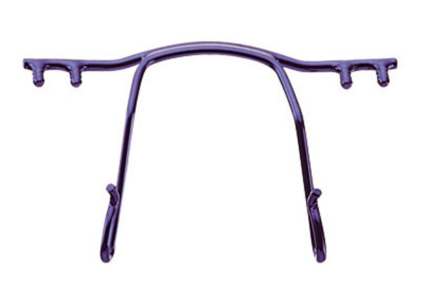 Bild von Titan-Ersatzbrücke für Bohrbrillen, fuchsia matt, Größe 30 mm, 1 Stück