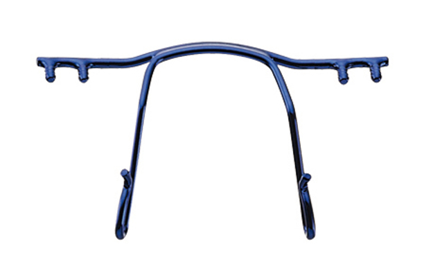 Bild von Titan-Ersatzbrücke für Bohrbrillen, blau matt, Größe 32 mm, 1 Stück