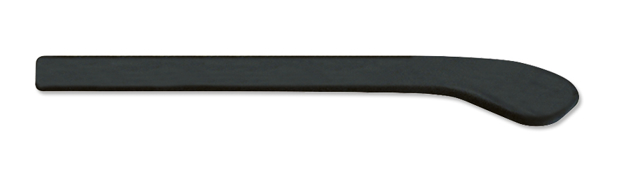Bild von Gummi-Bügelenden für flache Bügel, schwarz, L: 65 mm,  Ø 2,1 mm, 10 Stück