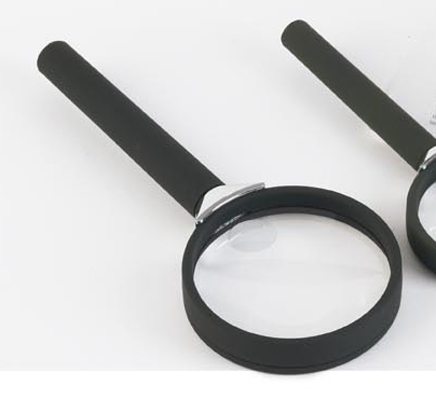 Bild von Lupe, Bifocal, mit schwarzem Soft-Touch-Griff,  4D- 2x & 4x, Ø 65 mm, 1 Stück