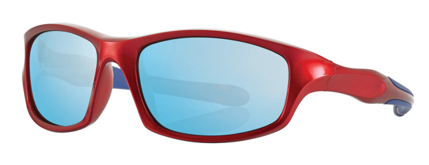 Picture of Kinder-Sonnenbrille, 7-10 Jahre, rot/blau, Gr. 54-16, Polycarbonatgläser versp.