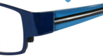 Bild von Kinder-Fanbrille, Metall mit Kunststoffbügeln versch. Farben, Gr. 46-18, 1 Stück