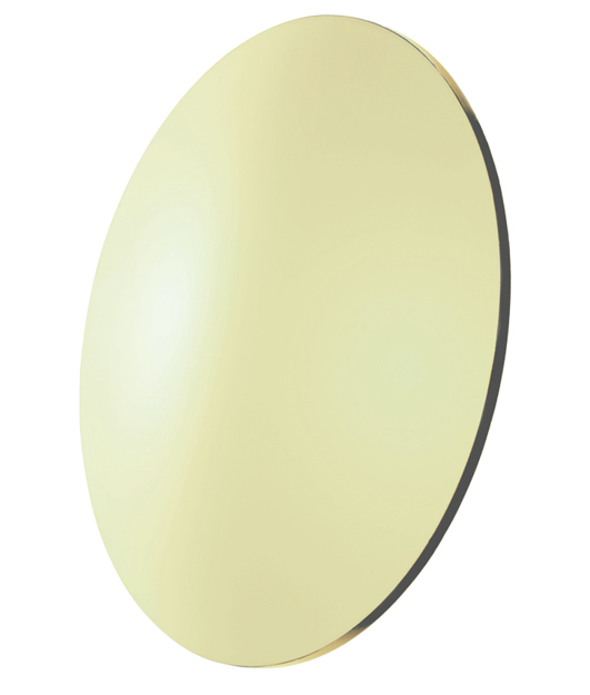 Picture of Blendschutzglas CR39, Ø 76 mm, Dicke 1,8 mm, gelb ~17 %, Kurve 4, 2 Stück