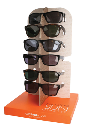 Picture of Display für Sonnenbrillen, aus hochwertigem Karton, 24 x 24 x 38 cm, 1 Stück