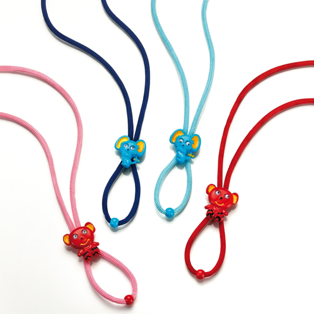 Bild von Kinder-Brillenkordel-Set "Mouse", verstellbare Kordeln, farbsortiert, 12 Stück