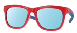 Bild von Kindersonnenbrille, zweifarbig, Gr. 48-17, 3 Farben, Polycarbonat-Gläser versp.