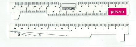 Bild von PD-Messstab 175 mm - beidseitig bedruckt