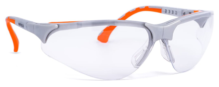 Bild von Universal-Schutzbrille Modell "Terminator Plus", silber/orange, verglast mit