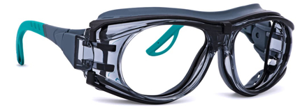 Picture of Kunststoff-Schutzbrille OPTOR PLUS, kristallgrau/petrol, optisch verglasbar