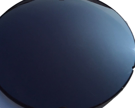 Bild von CR39 Sonnenschutzgläser, silber verspiegelt, Kurve 6, Ø 73 mm, Dicke 1,8mm