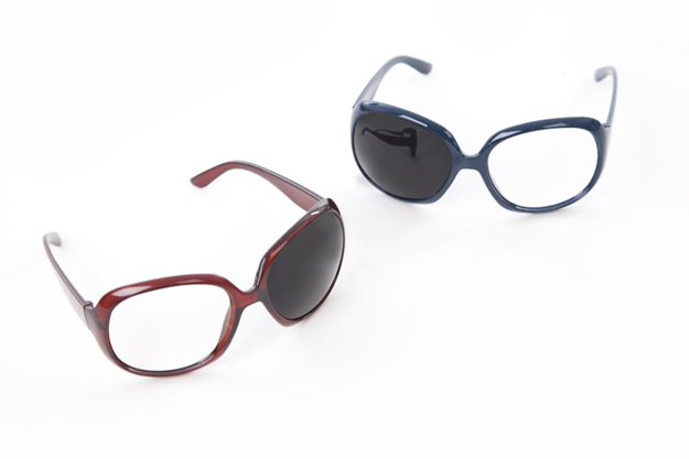 Bild von Okklusions-Brillen, groß, blau + braun, 2 Stück