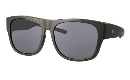 Picture of Überziehbrille schwarz matt, Grilamid, graue pol. Gläser, große Form, Gr. 57-16